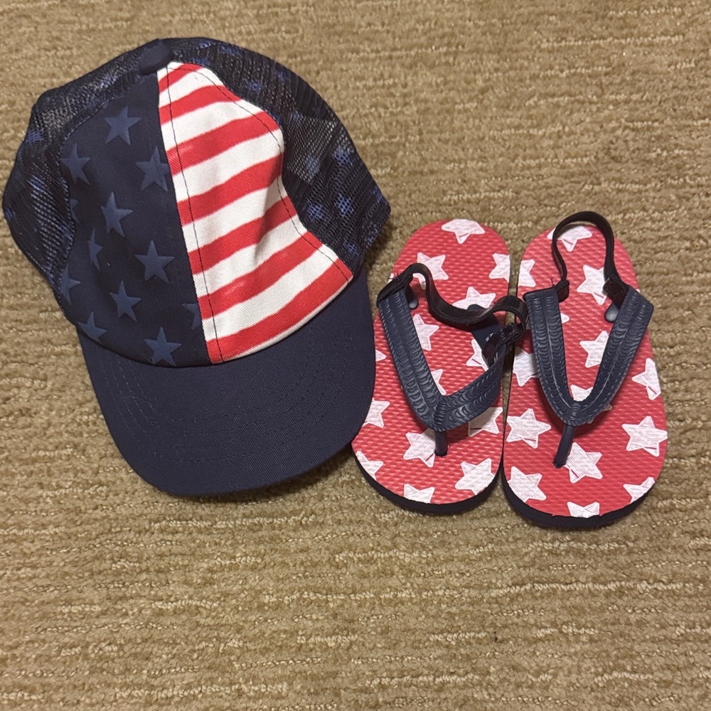 Patriotic Kids Flip Flops